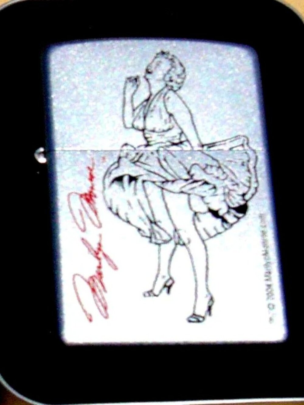 Rare Marilyn Monroe White Dress Stars Of Hollywood Zippo Lighter